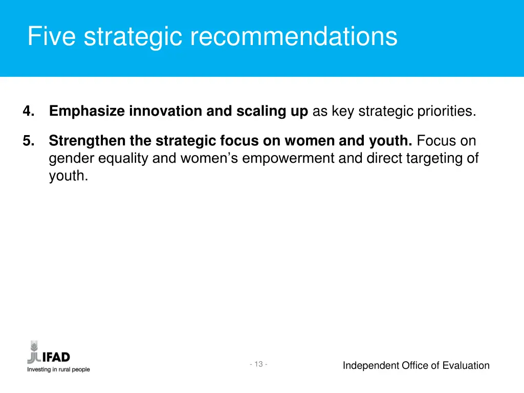five strategic recommendations 1