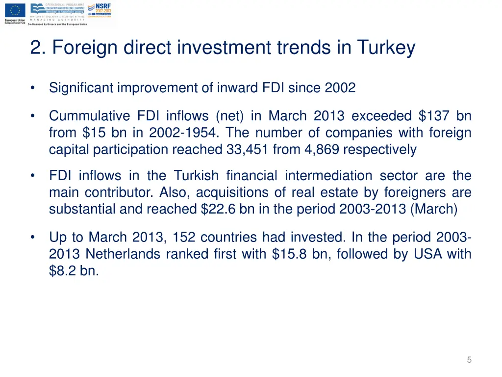2 foreign direct investment trends in turkey