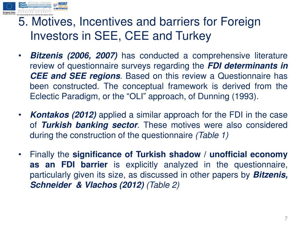 5 motives incentives and barriers for foreign
