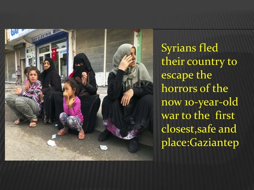 syrians fled their country to escape the horrors
