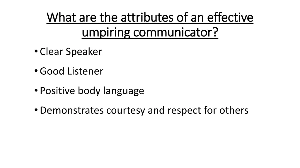 what are the attributes of an effective what