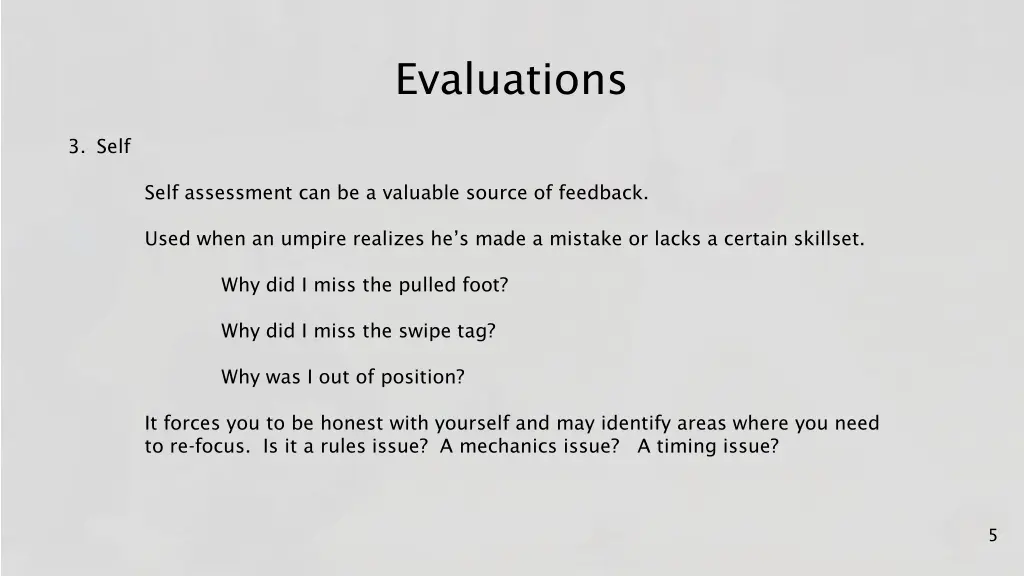 evaluations 4