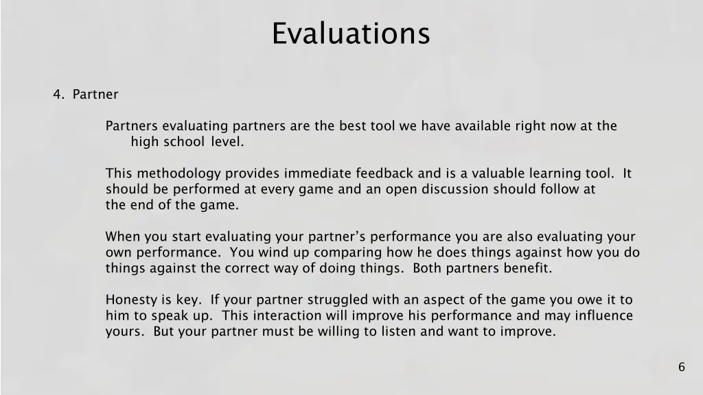 evaluations 5