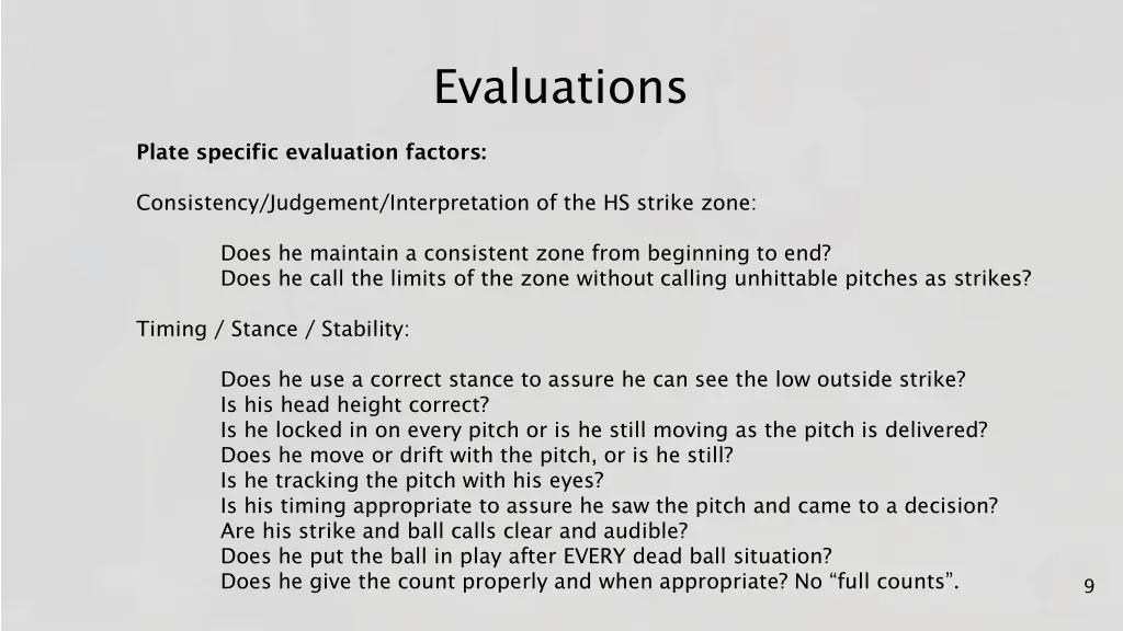 evaluations 8