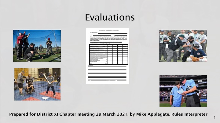 evaluations