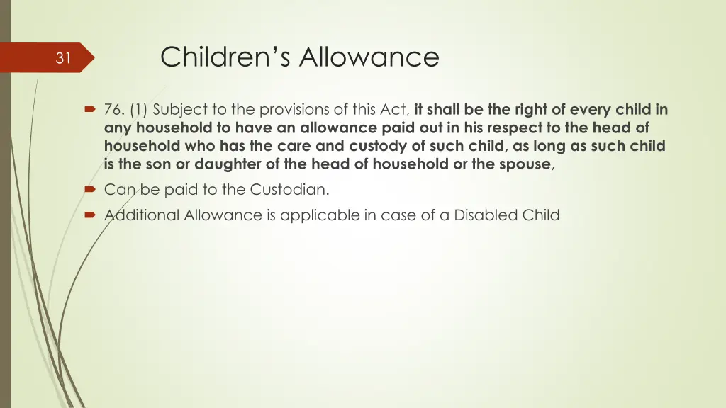 children s allowance