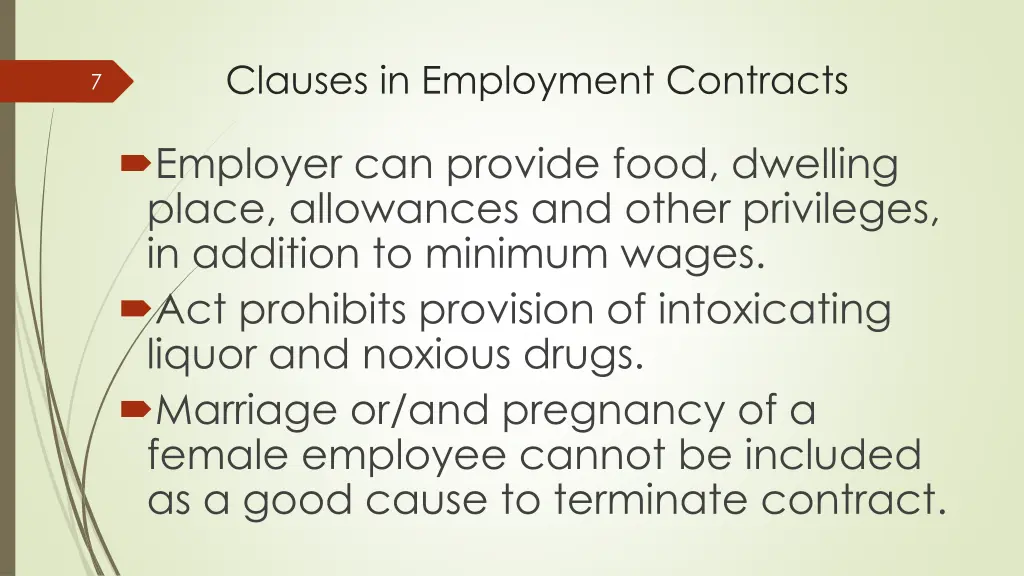 clauses in employment contracts 2