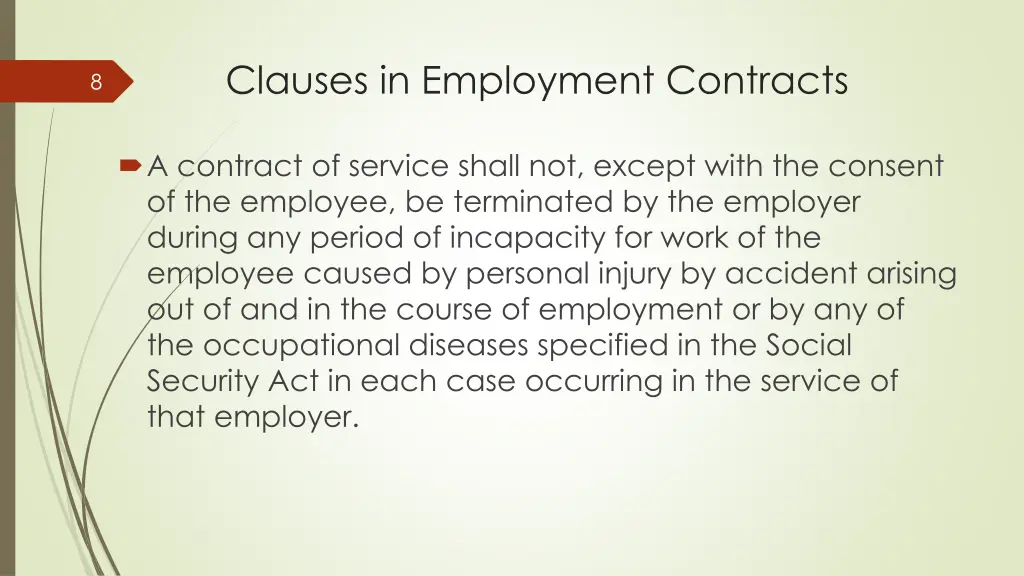 clauses in employment contracts 3