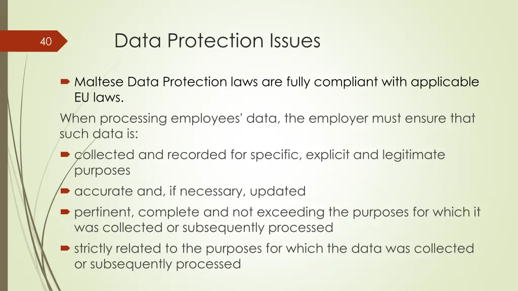 data protection issues