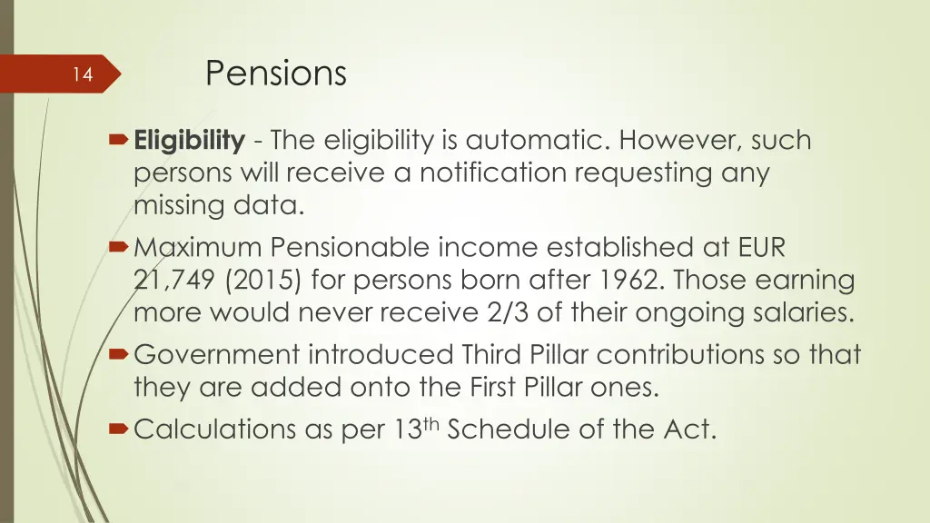 pensions