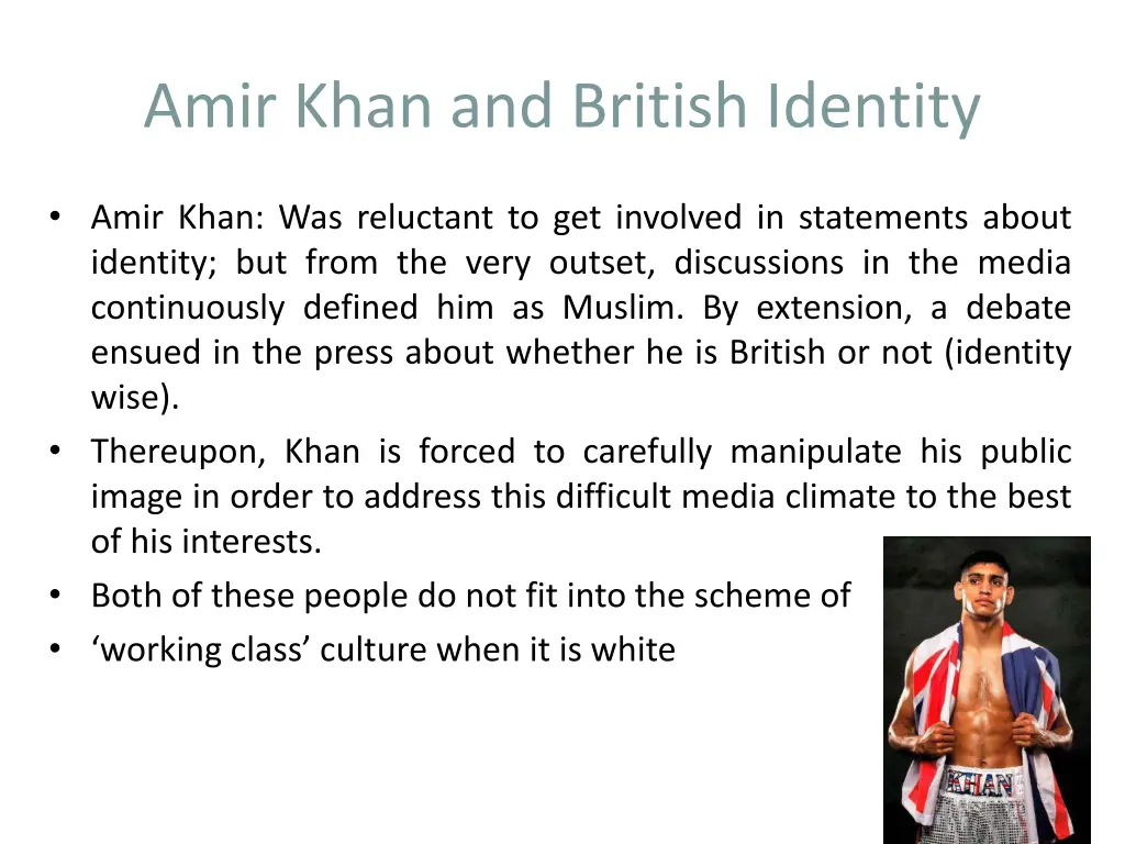 amir khan and british identity