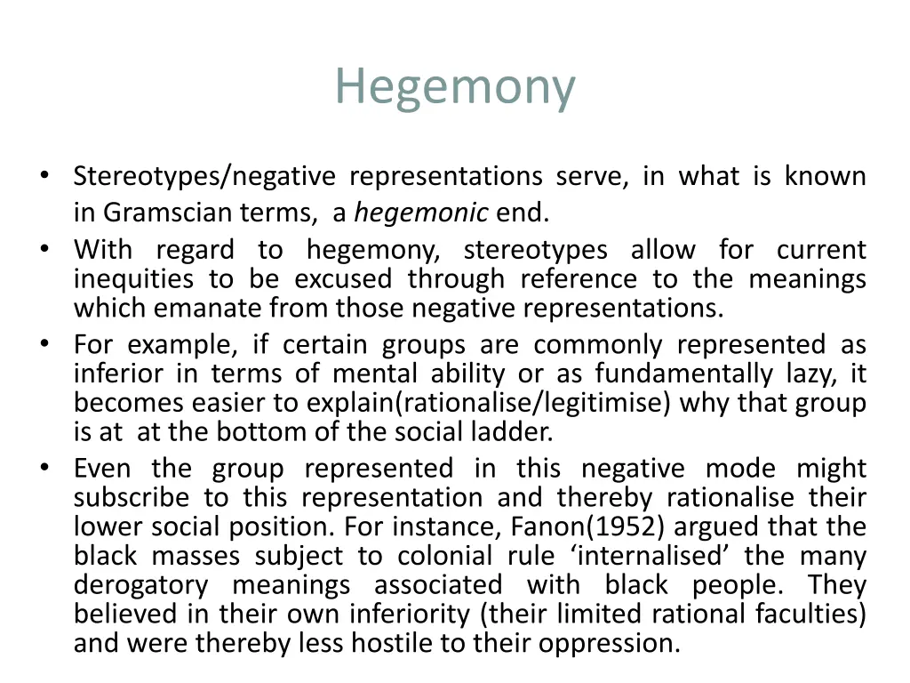 hegemony