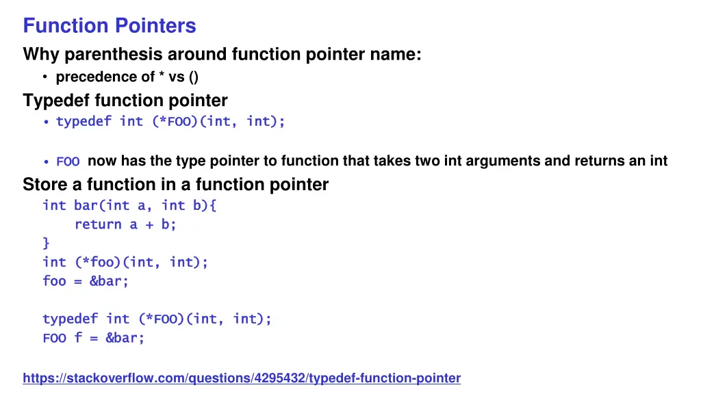 function pointers why parenthesis around function