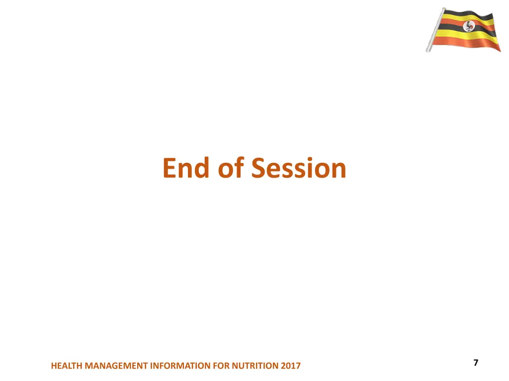 end of session