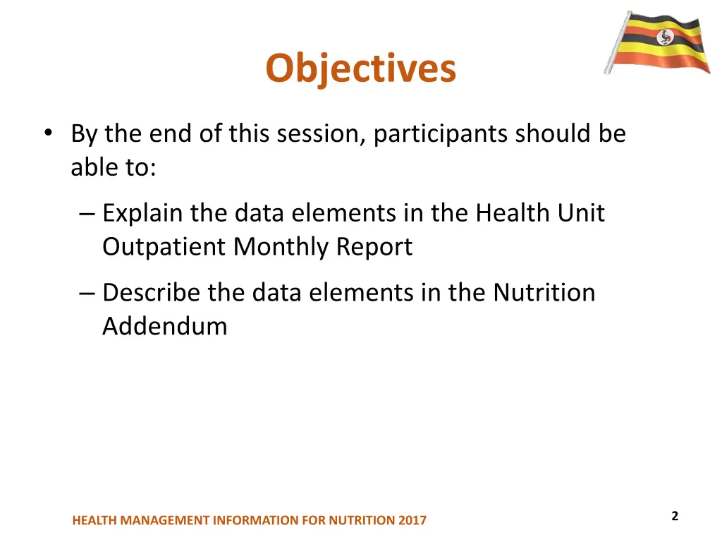 objectives