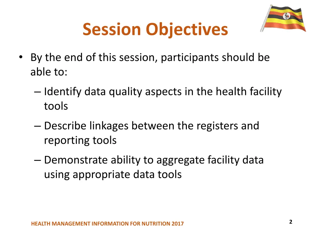 session objectives 2
