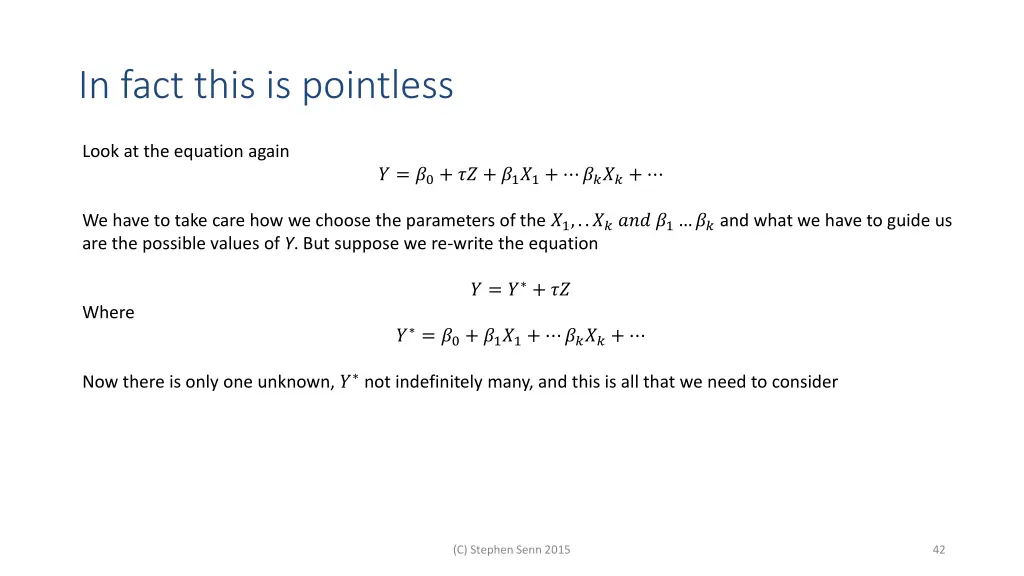 in fact this is pointless