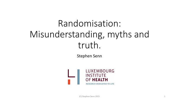 randomisation misunderstanding myths and truth