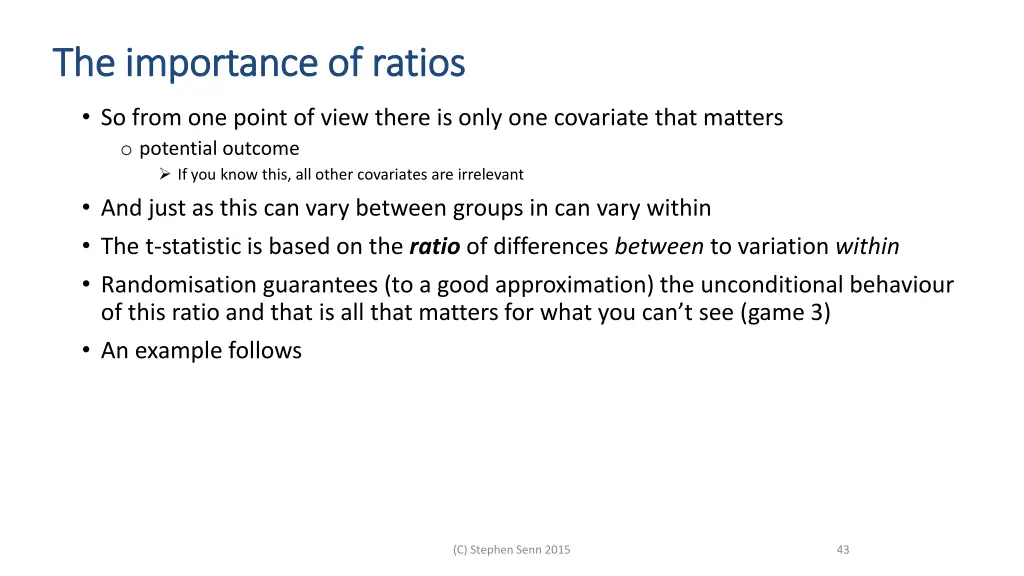 the importance of ratios the importance of ratios