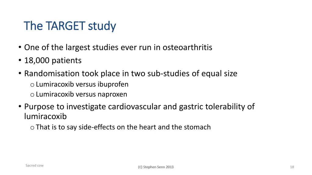 the target study the target study