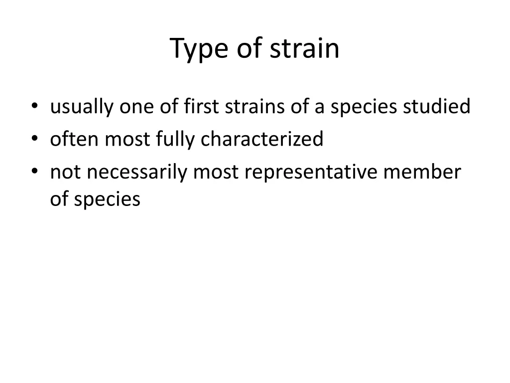 type of strain