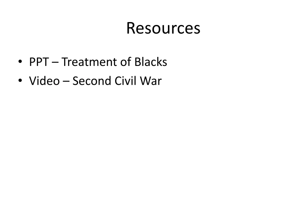 resources