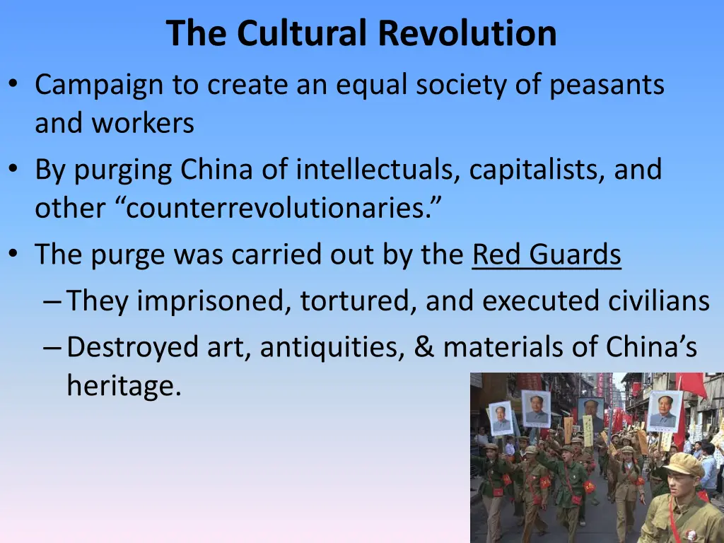 the cultural revolution campaign to create