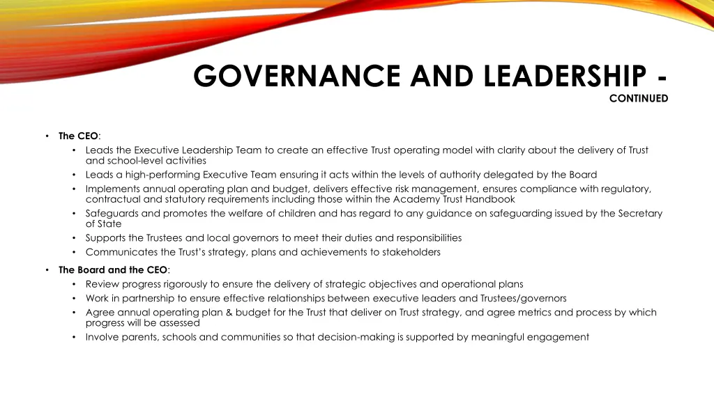 governance and leadership 1