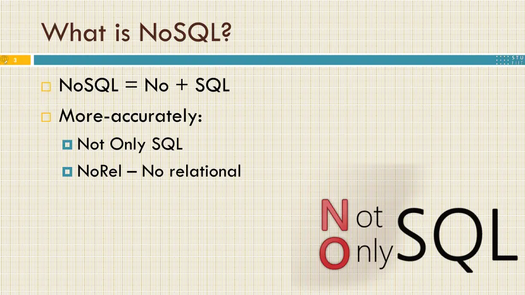 what is nosql