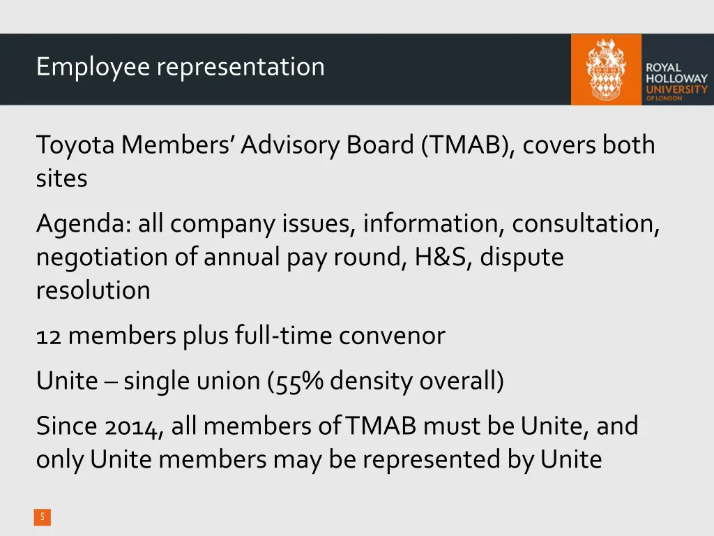 employee representation