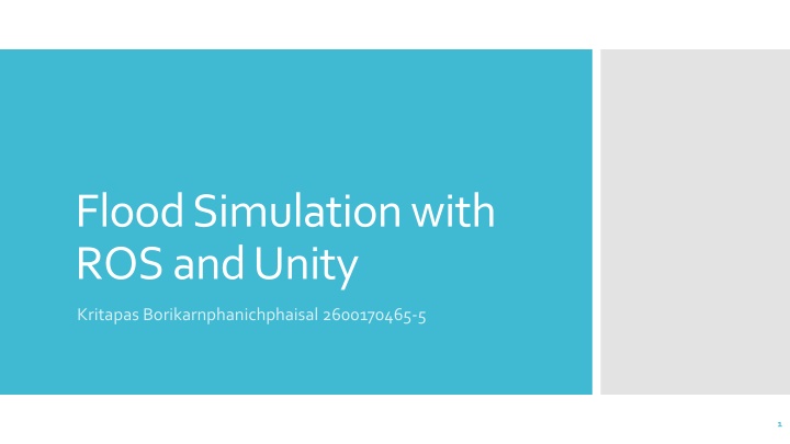flood simulation with ros and unity