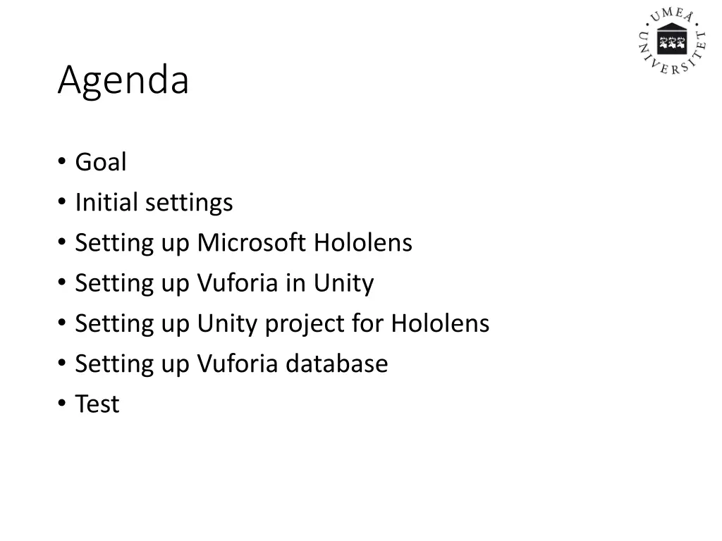 agenda