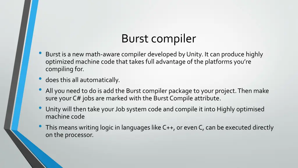 burst compiler