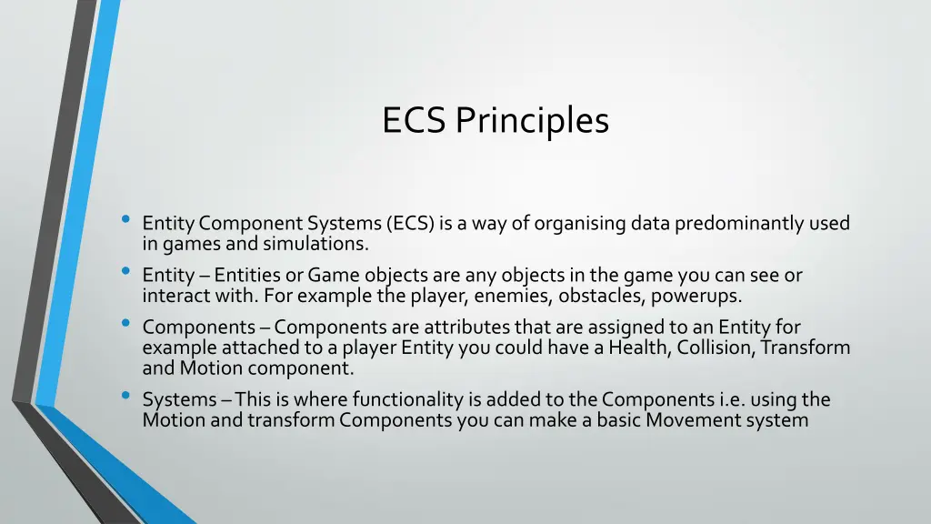 ecs principles