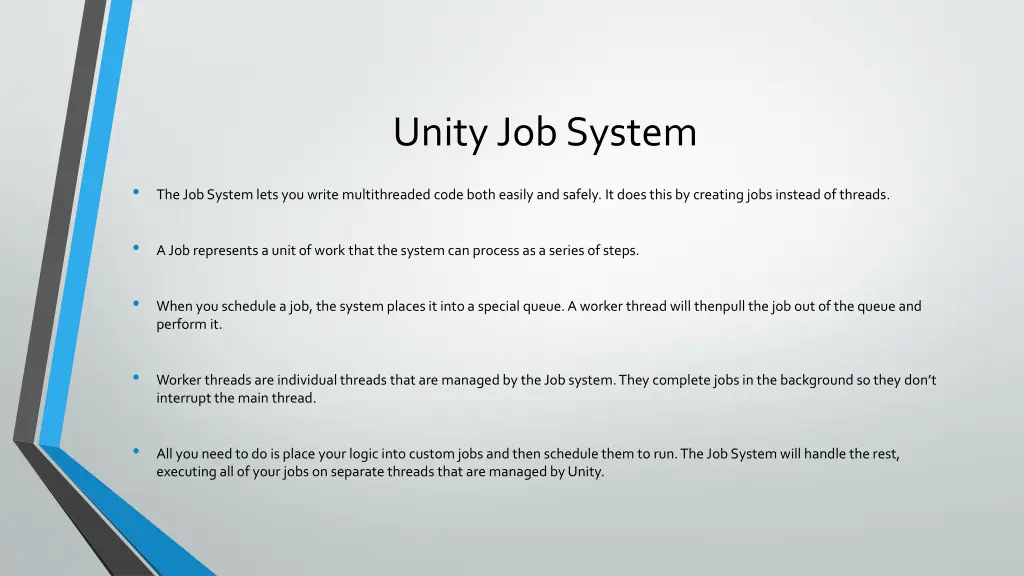 unity job system