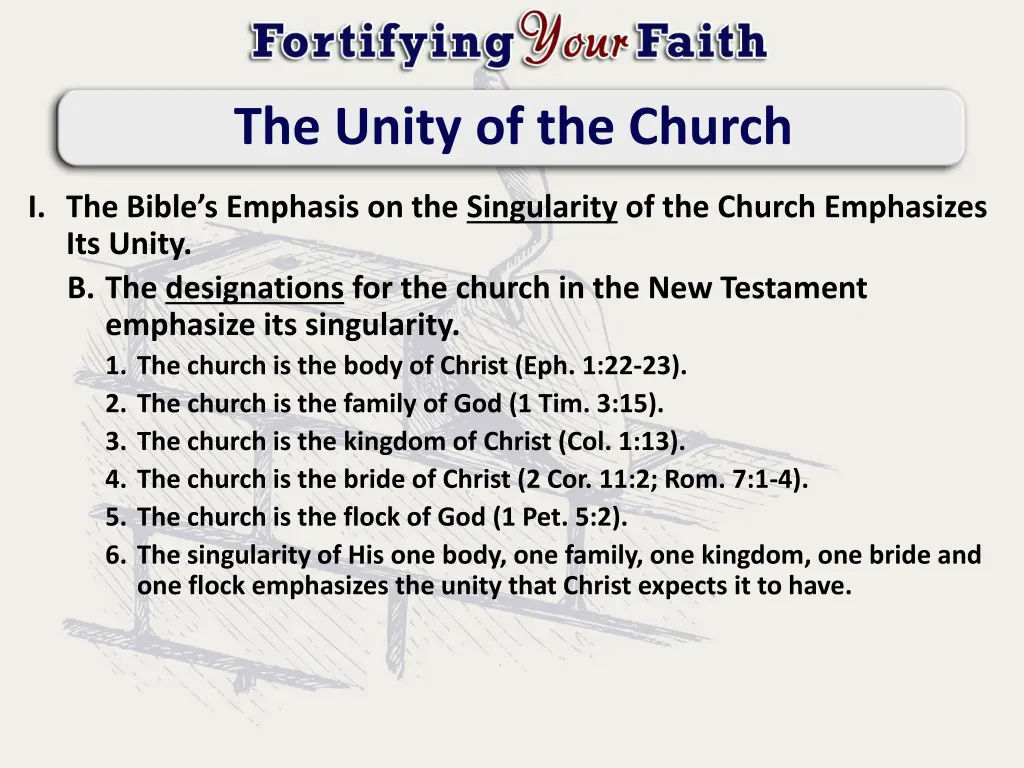 the unity of the church 1