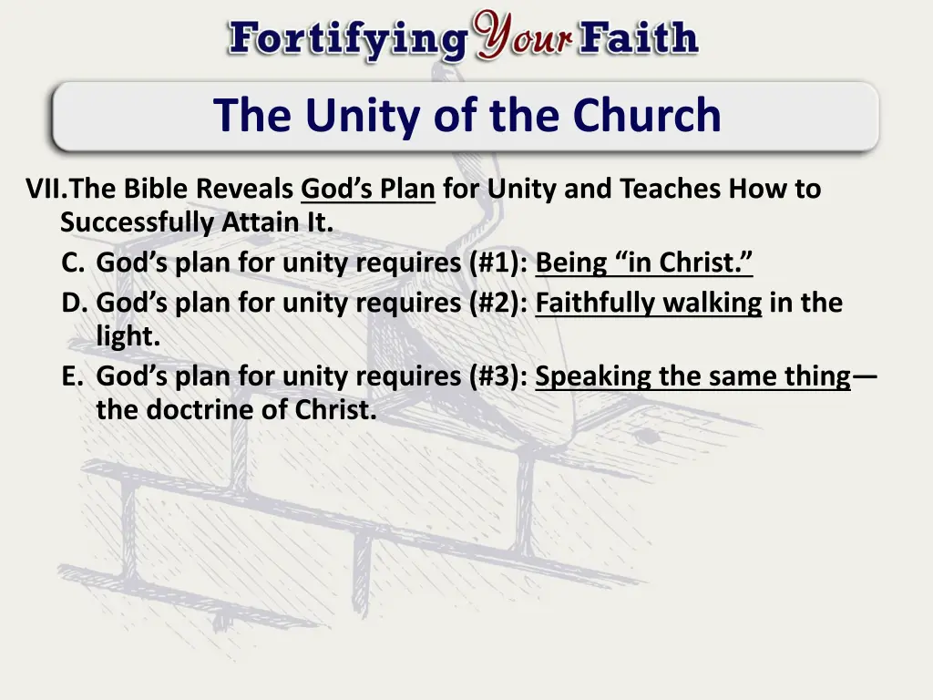 the unity of the church 10