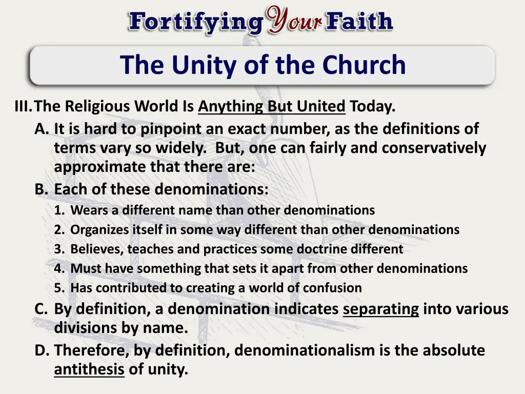 the unity of the church 4