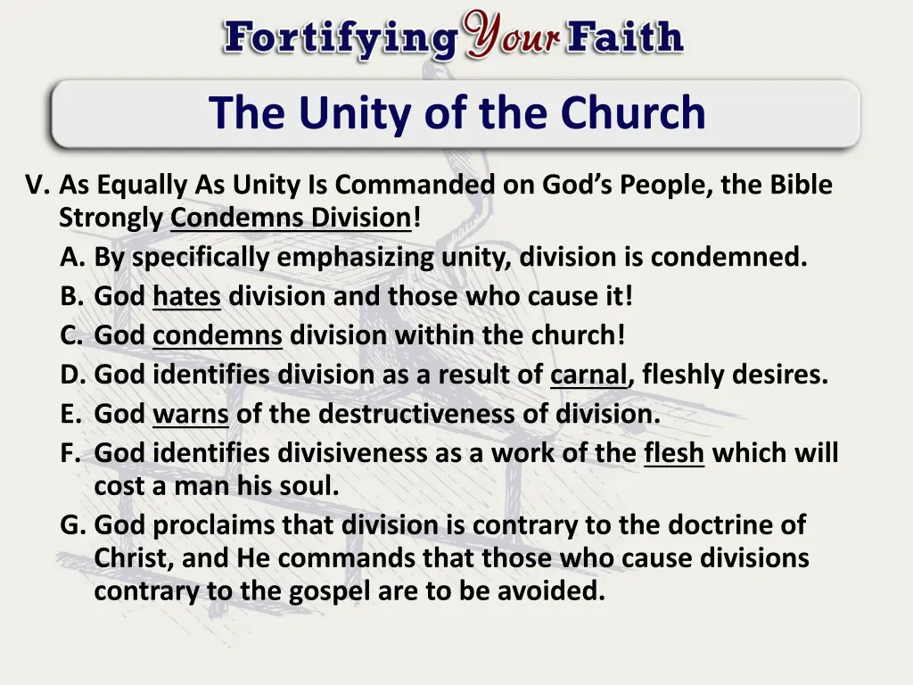 the unity of the church 6