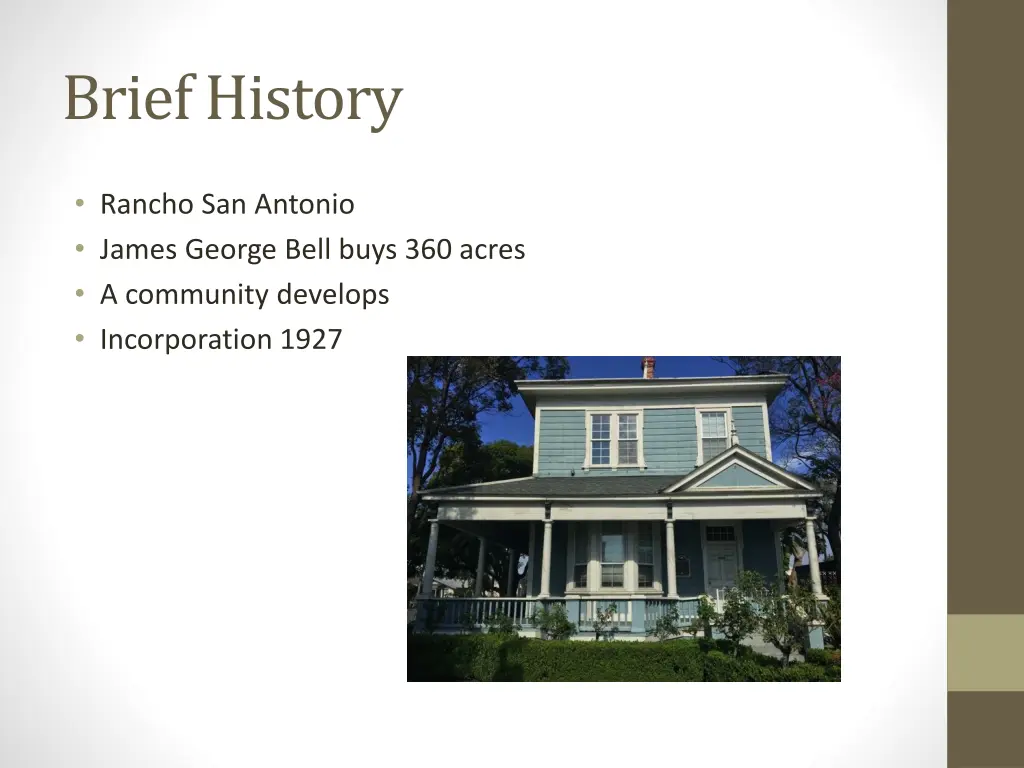 brief history