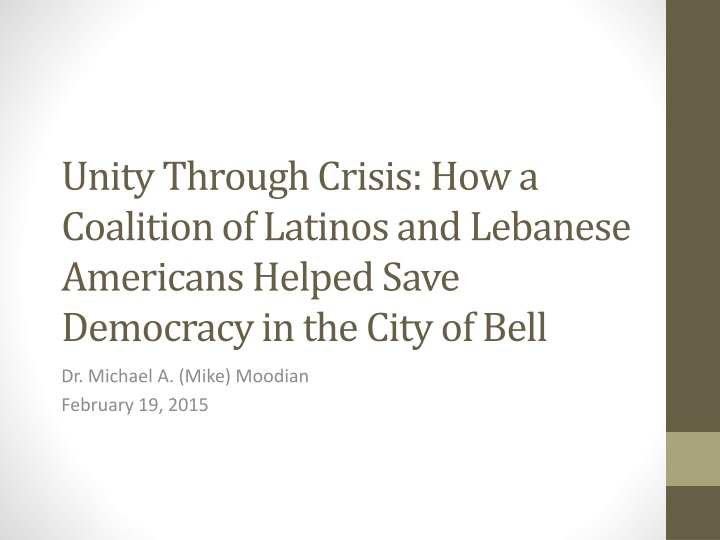 unity through crisis how a coalition of latinos
