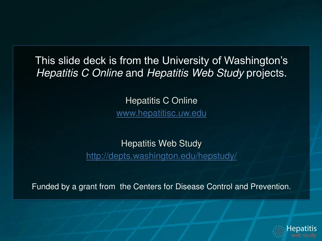 this slide deck is from the university