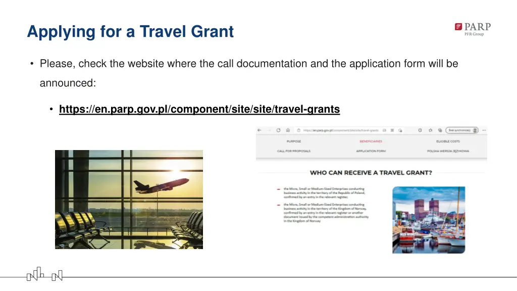 applying for a travel grant