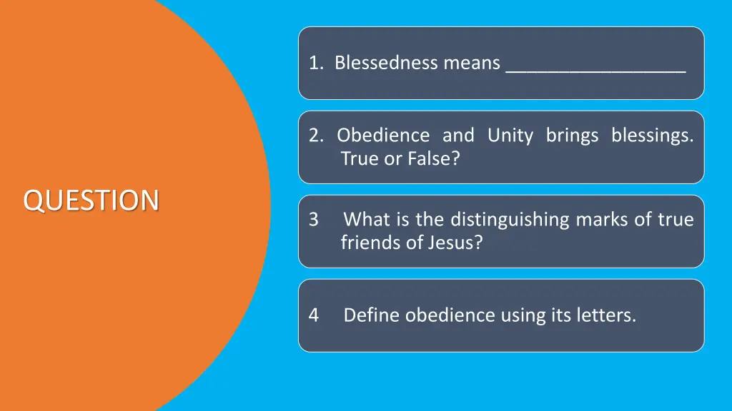 1 blessedness means
