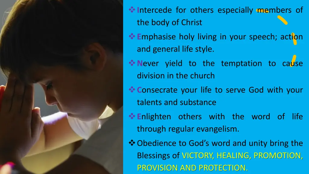 i ntercede for others especially members