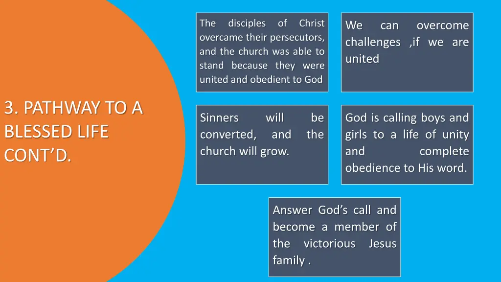 the disciples of christ overcame their
