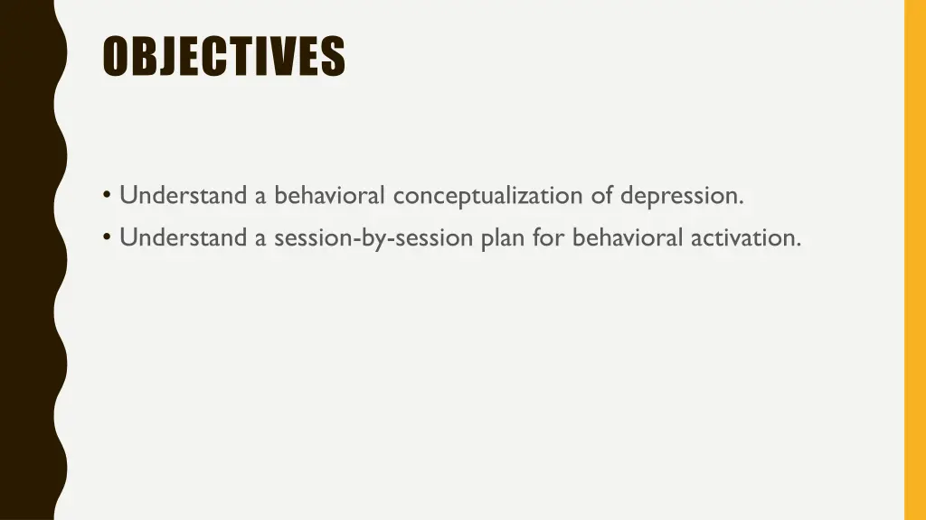 objectives