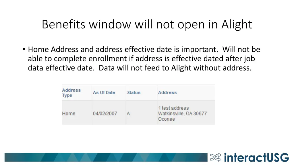 benefits window will not open in alight 1