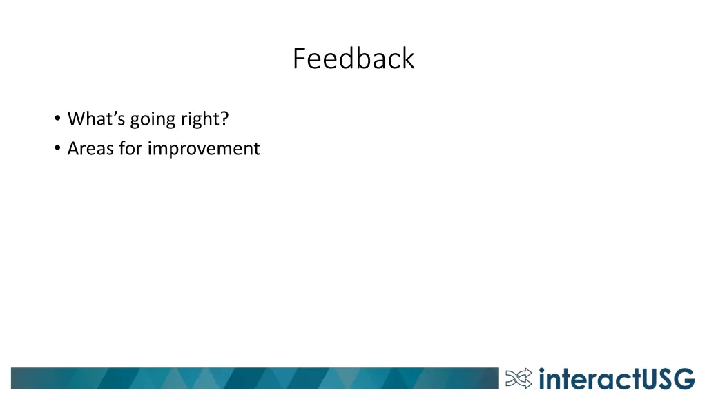 feedback