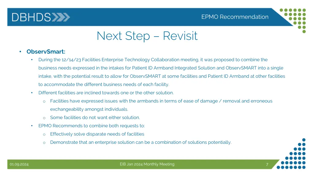 epmo recommendation